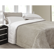 Kit Coberdrom Cotelê Queen Fendi 2,60m x 2,40m Naturalle