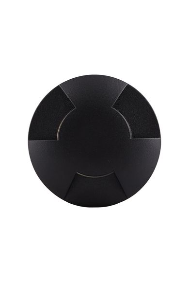 Balizador Preto Led Com 3 Fachos 0,75 w Para Área Externa Luz Quente 2700k Bivolt Brilia