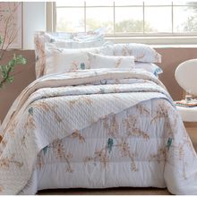 Jogo de Cama Queen Tassie 300 Fios 2,60m x 2,50m Naturalle