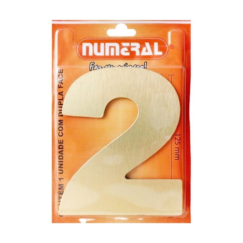 Numero-Residencial-2-Ouro-Em-ACM-125mm-Numeral