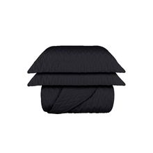 Kit Colcha Matelasse Zig king Preto 200Fios  2,90m x 2,50m Naturalle