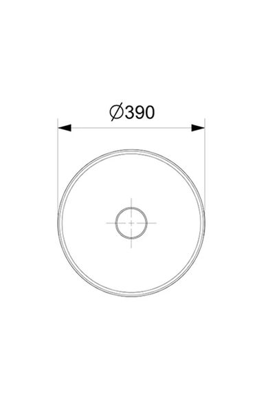 Cuba De Apoio Platinum Redonda 39cm Branca Incepa