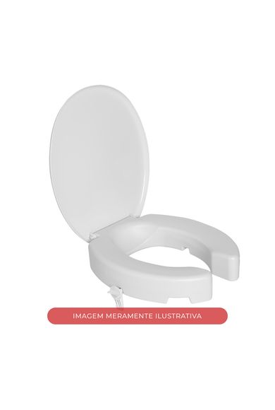 Assento Sanitário TAE7T-T Elevado 7cm Com Trava E Tampa Astra