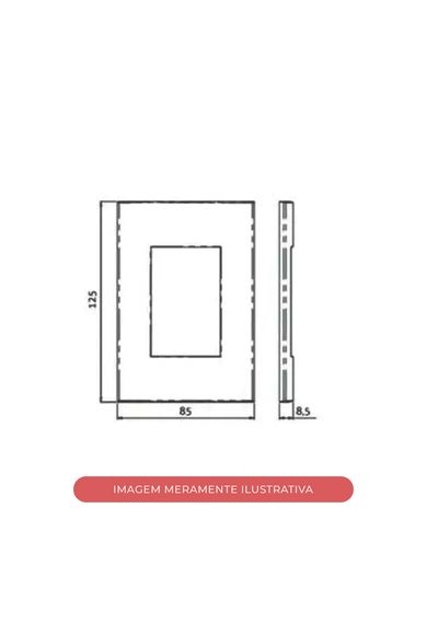 Conjunto De 2 Tomadas 2p + T 10A 250v 4x2 Sleek Branco Margirius
