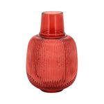 Vaso--Altine-Vidro-Vermelho-25cm-x-16cm-x-16cm--------------------------------------------------------------------------------------