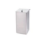 Lixeira-Bancada-Com-Tampa--Articulavel--Em-Inox-Inotex