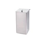 Lixeira-Bancada-Com-Tampa--Articulavel--Em-Inox-Inotex