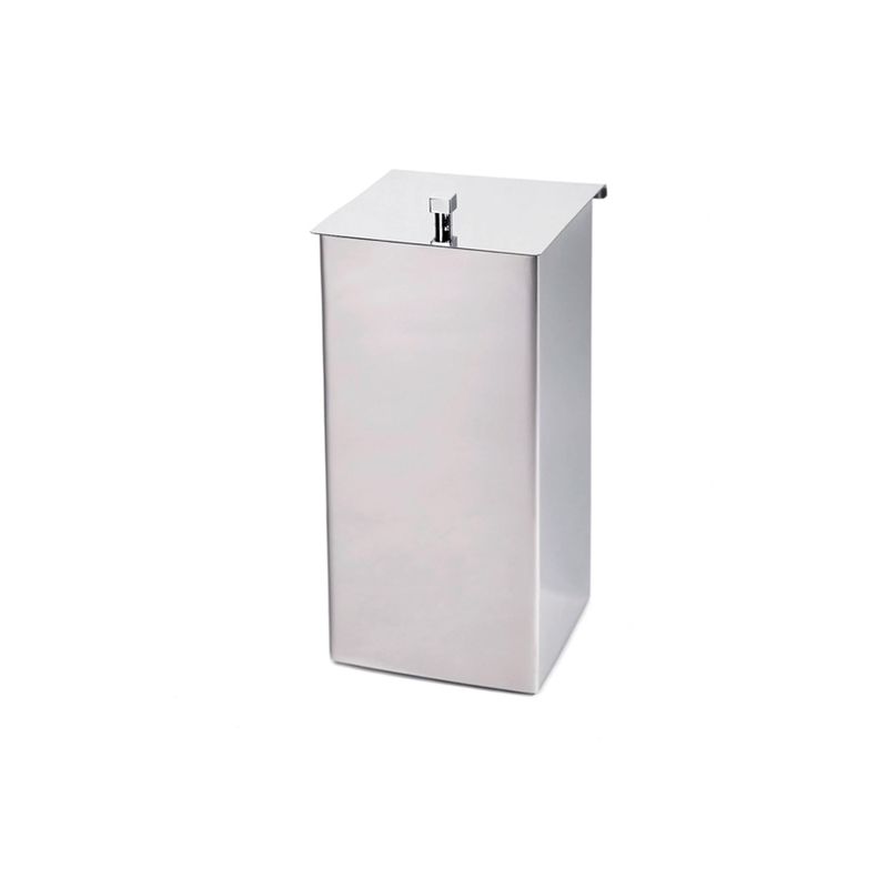 Lixeira-Bancada-Com-Tampa--Articulavel--Em-Inox-Inotex