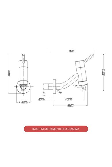 Torneira para Jardim e Tanque Logica Cromada Docol
