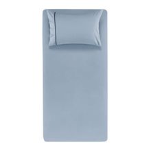 Jogo de Cama 3 Peças Liam Azul Marinho Solteiro 180 Fios 1,00m x 2,00m  Karsten