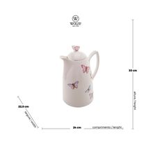 Garrafa Térmica de Porcelana Borboletas 900ml - Wolff