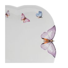 Sousplat de Porcelana Borboletas 27cm  6 peças - Wolff