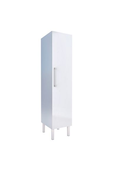 Armário Multiuso Em Aço Max Com 1 Porta Branco 200x50x50cm Cozimax