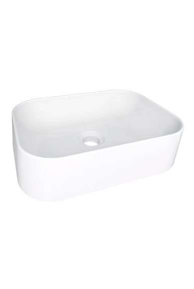 Cuba De Apoio Para Banheiro Em Mármore Sintético Luna Branca 38x28cm Cozimax