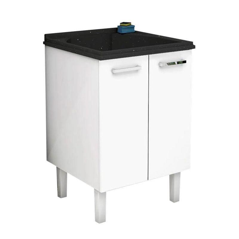 Gabinete-Para-Lavanderia-Branco-Em-Aco-Com-Tanque-Preto-91x57x56cm-Cozimax