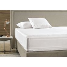 Protetor De Colchão Queen Impermeável Branco Liso 160x200cm Karsten