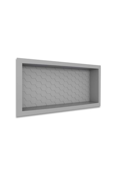 Nicho De Embutir Max Em Plástico Injetado 60cm Cinza Cozimax