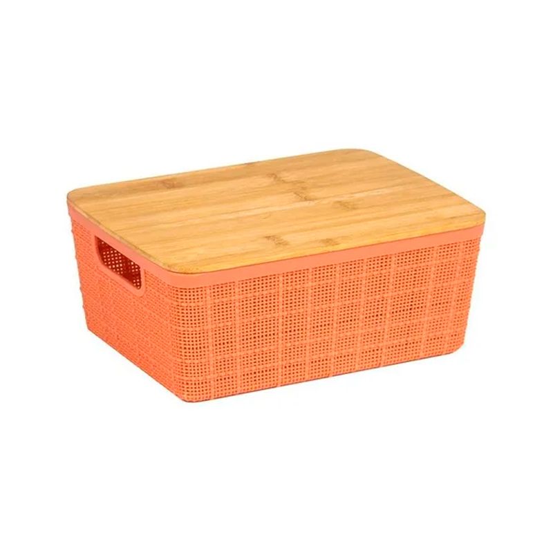 Caixa-Organizadora-Com-Tampa-de-Bambu-Terracota-12L-Oikos