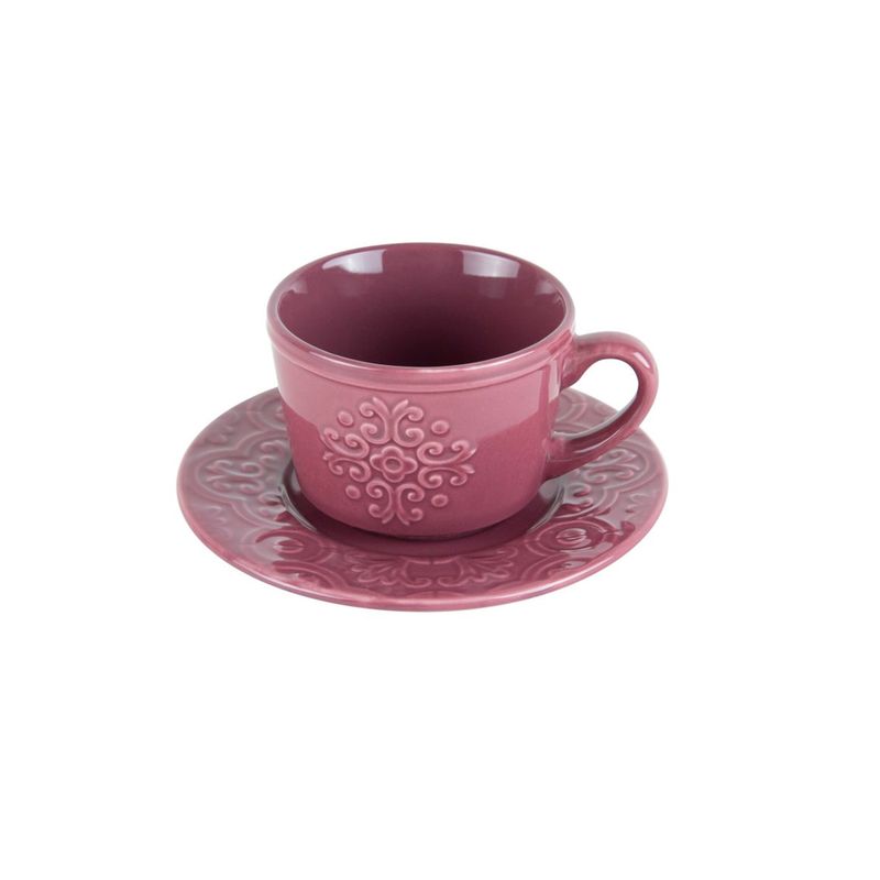 Conjunto-4-Xicaras-De-Cha-De-Porcelana-Com-Pires-Tiles-Lilac-250ml-Wolff