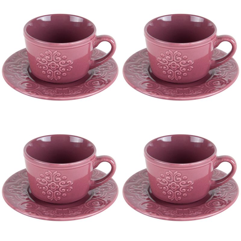 Conjunto-4-Xicaras-De-Cha-De-Porcelana-Com-Pires-Tiles-Lilac-250ml-Wolff