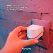 Aromatizador Elétrico Standard Led Cromo Via Aroma