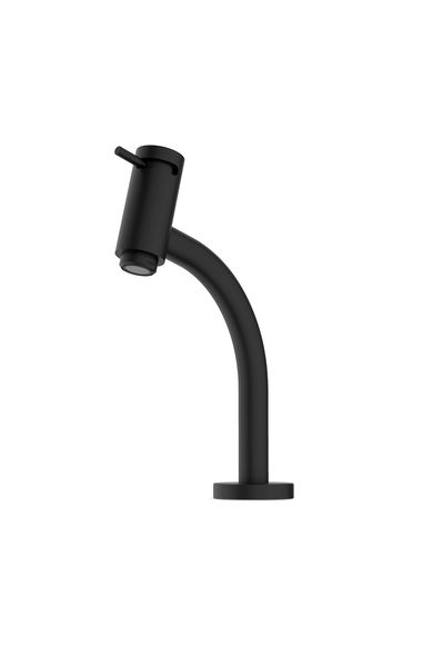 Torneira para Lavatório de Mesa Bica Baixa Preto Matte B5064C7R0B Celite