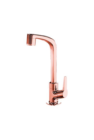 Torneira Lavatório de Mesa Bica Alta Rose Gold 1195 F71 7110059 Lorenzetti
