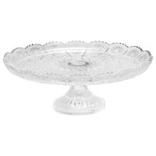 Prato Para Bolo Starry Em Cristal De Chumbo 30x12cm Wolff