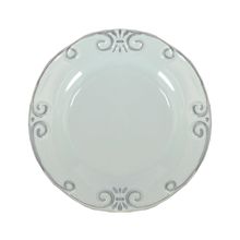 Prato De Sobremesa Lace Verde 21cm Jogo Com 6 Peças