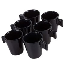 Xícaras De Café Em Cerâmica Black 6 peças 80Ml - Mimo Style