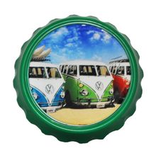ABRIDOR DE GARRAFAS CARRO VERDE COM IMÃ
