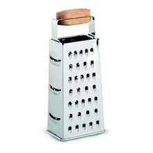 Ralador 4 Faces Em Inox Com Alça De Madeira Mimo Style