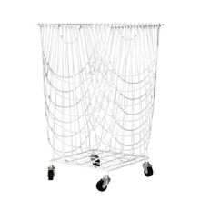 Cesto Trendy Laundry Em Metal Branco 60x35x35cm