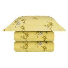 Kit Colcha King Crayon Mostarda 200 Fios 2,9x2,5m