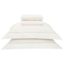 JOGO DE LENÇOL KING MONREALE 1000 FIOS BRANCO TRUSSARDI 280X280CM