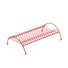 Organizador Seca Pratos Para Pia Vermelho