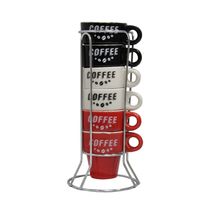 Jogo De Xícaras Para Café Coffee 50ml 7 Peças