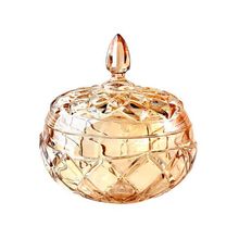 Bomboniere De Vidro Âmbar 11,3cmx12,5cm