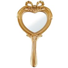 Espelho Resina Combers Heart Dourado 14x2x26cm