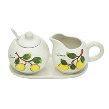 Conjunto Para Café Lemons De Cerâmica Com 3 Peças