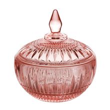 Bomboniere Em Cristal Queen Rosa 14x15cm