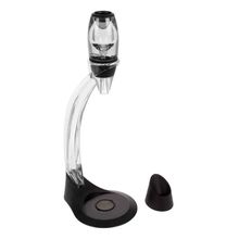 Aerador Para Vinho Com Suporte Acrilico Transparente e Preto  Dynasty