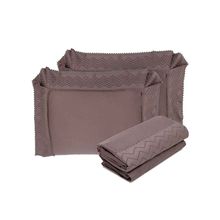 Jogo De Cama Super King Domus Chumbo 270 Fios 280x280cm Buddemeyer