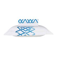 Jogo de Cama Queen Blue Localizada 300 Fios 2,6x2,5m Naturalle