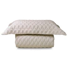 Colcha Queen St Germain Fendi 300 Fios Matelasse 260x250cm 3 peças Naturalle