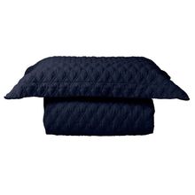 Colcha Queen St Germain Marinho 300 Fios Matelasse 260x250cm 3 Peças Naturalle