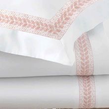 Jogo De Cama King Valencia Branco e Rose 300 Fios 2,90x2,50m Naturalle