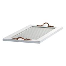 BANDEJA KARINE BRANCA 24X2,5X16CM