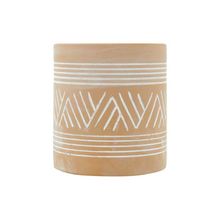 Vaso De Cerâmica Decorativo Terracota Asteca 8,5x9,5cm