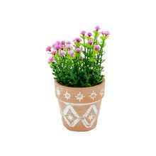 Vaso De Cerâmica Terracota Inca 7x7cm